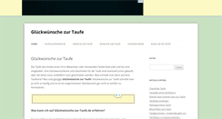 Desktop Screenshot of glueckwuensche-zur-taufe.com